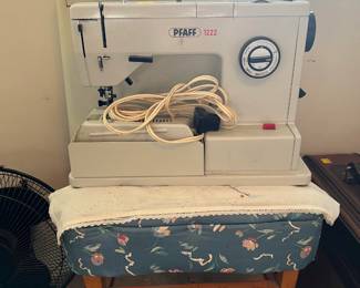 If the Singer treadle and vintage Kenmore sewing machines aren't quite what you want, consider this Pfaff 1222.  