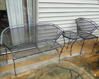 Iron patio furniture