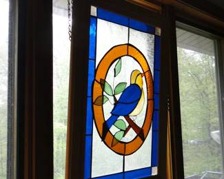 Stained glass bird