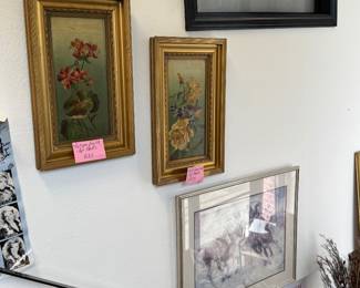 2 antique oils, STUNNING 