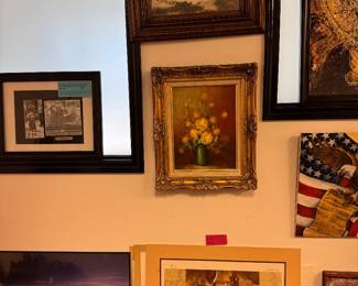 More art, most signed and numbered 