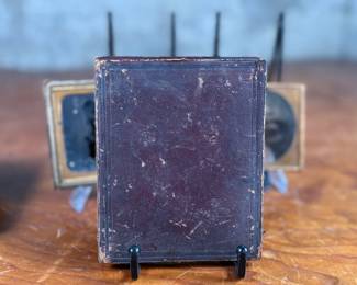 This lot features a large collection of daguerreotypes and tintype photographs.