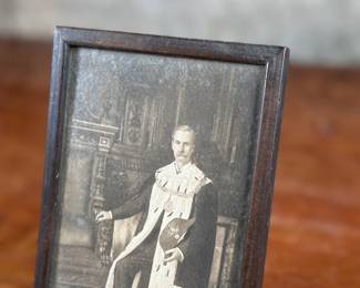 This lot features an antique hand-tinted photograph of Sir Daniel M. Stevenson, held in a frame with an article attached to the verso as shown in photos. This photograph measures in frame, 8” H x 5” W. Sir Daniel Macaulay Stevenson, 1st Baronet (1 August 1851 – 11 July 1944), was a Scottish politician, businessman and philanthropist, and former Chancellor of the University of Glasgow. His brother was Robert Macaulay Stevenson, a painter associated with the Glasgow Boys.