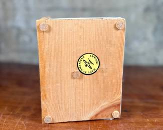 This lot features a vintage Native American folk art sculpture that measures, 8” H x 7” W x 5.5” D.