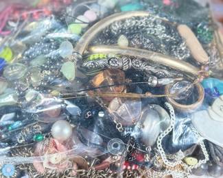 This lot features a collection of quality costume jewelry with a total weight of over 6lbs.