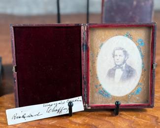 This lot features a large collection of daguerreotypes and tintype photographs.