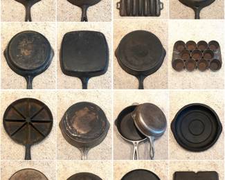 Griswold, Wagner Ware, and other cast iron skillets , dutch ovens, lids, etc 