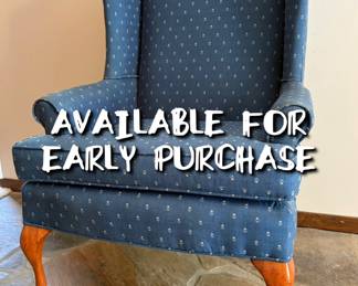 BUY NOW! Wingback chair - $50 - Delivery available for an additional charge — call/text 507-458-2542 