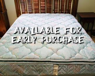 BUY NOW - Queen bed with brass headboard - $100 - Delivery available for an additional charge — call/text 507-458-2542  