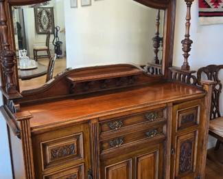 Ornately carved vintage Buffet sideboard