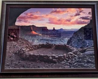William Carr Canyonlands 5 ft x 6 ft framed print I'll meet
