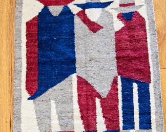Vintage Southwestern woven accent rug