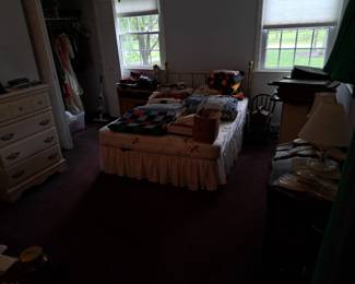 full size bed and some of the quilts