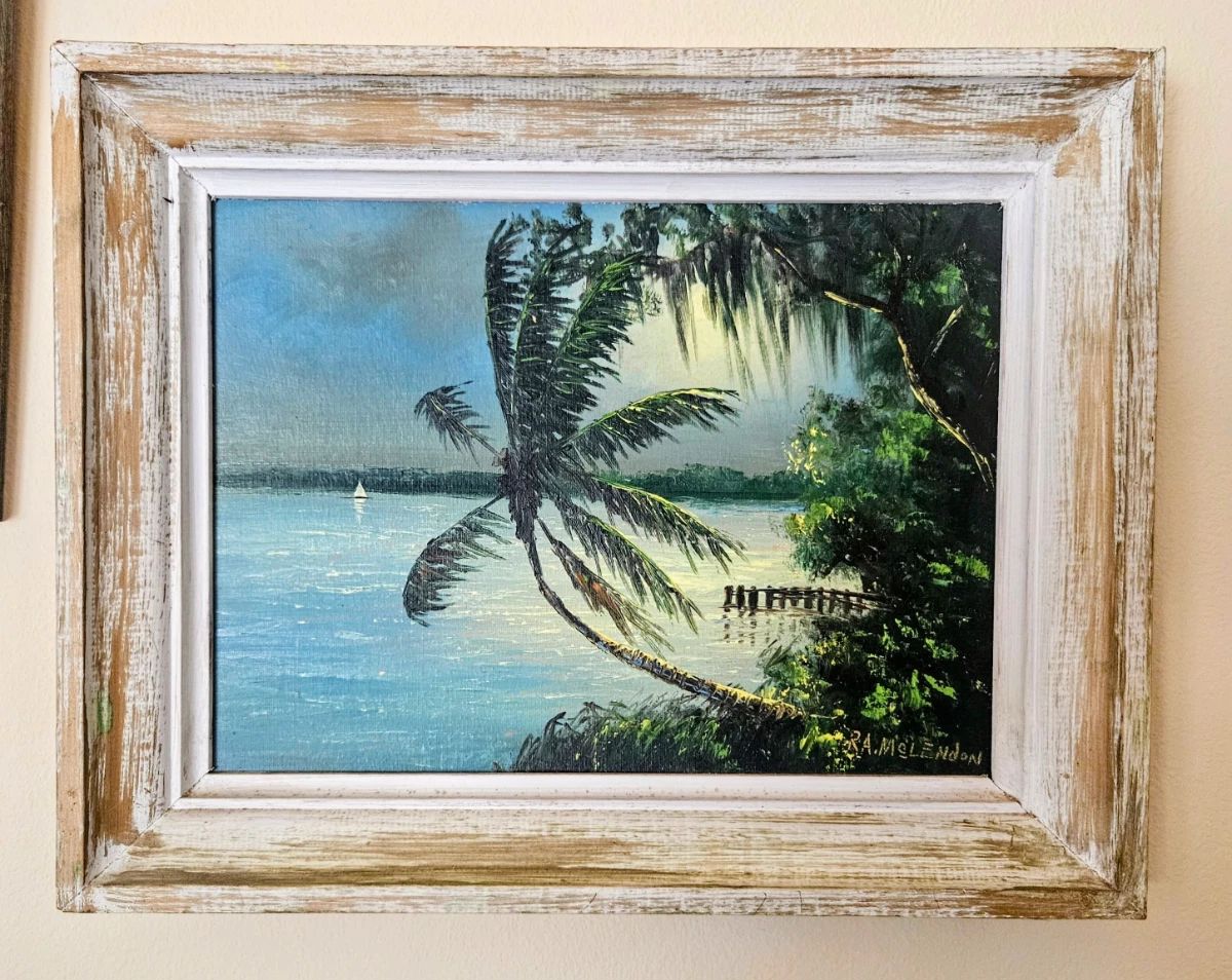 Roy "RA" McLendon one of the original Highwaymen, his work hangs in the Smithsonian sought after by collectors world wide. The Highwaymen were reconized for their entrepreneurial spirit over coming systemic barriers and capturing an undisturbed Florida that has largely disappeared
