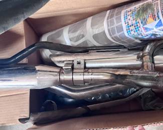 Harley Davidson screaming eagle chrome exhaust