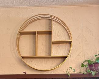 mid century style wall shelf