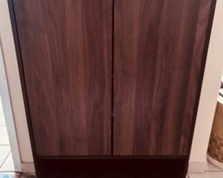 mid-century shoe armoire