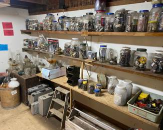 Jars of Hardware and Misc. Contents