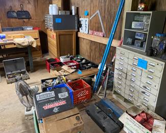 Milk Crates w/ Tools, Organizer