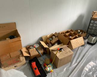 Boxes of Glassware