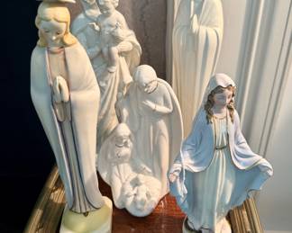 Collection of Vintage Madonna Figures