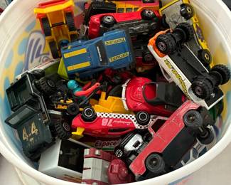Bucket of Hot Wheels