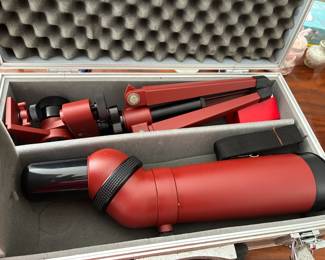 Redfield tripod and monocular