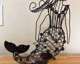 5495 Mermaid Wine Cork Cage