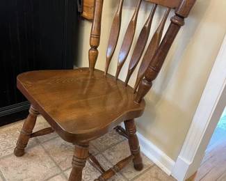 5495 Oak Dinette Chair Front
