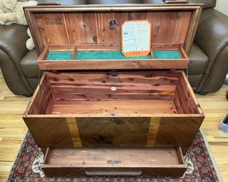 5495 Lane Waterfall Cedar Chest Detail