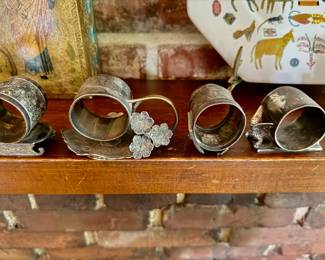 Victorian-era figural napkin rings