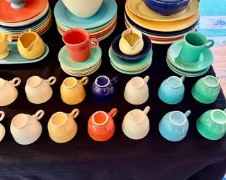 Vintage Fiestaware dinnerware