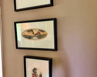 Framed landscape prints
