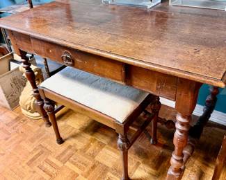19th-century French wooden writing desk