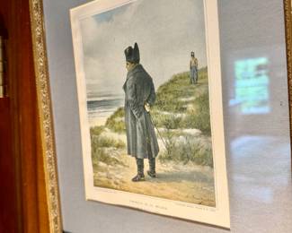 Reproduction of a typogravure titled "Napoleon at St. Helena"