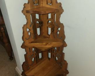 Antique corner shelf