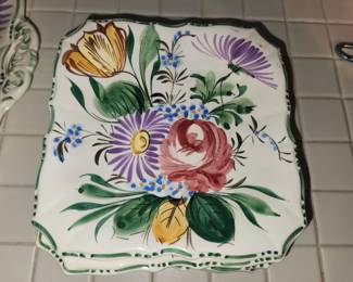 Vintage Italian painted plates