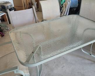 Patio table with 4 chairs