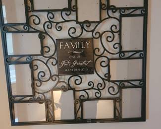 Black Metal Filigree Collage Picture Frame