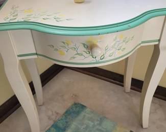 Wood Accent Table with 1 Drawer