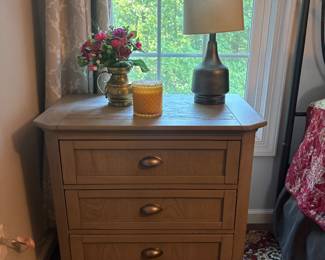 Large gray nightstand 