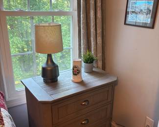 Large gray nightstand 