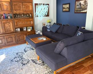 Macys Joleen sectional, large rug 