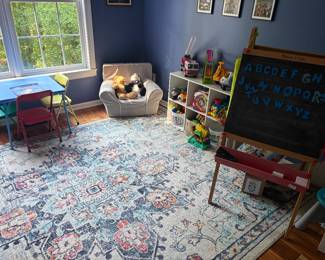 Toys and rug