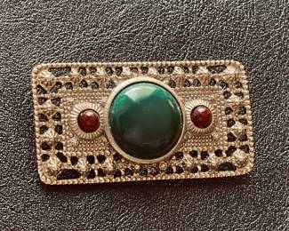 Vintage Cabochon Brooch