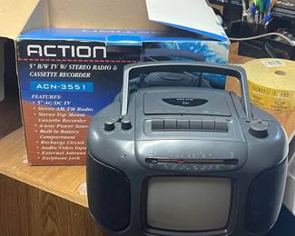 ACTION Portable TV/Radio/Cassette Player