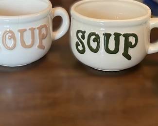 Vintage Soup Mugs 