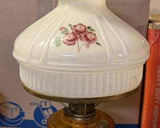 Antique Aladdin drapery oil Lam