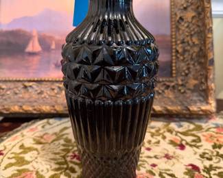 Very nice black amethyst vase