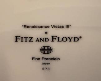 Fitz and Floyd renaissance vistas plates